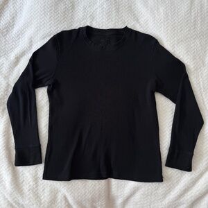 Men’s Black Shirt, Size M Medium, Long Sleeve Pullover